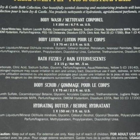 BOGO Ivy & Castle Bath Collection Gift Set NWT Self Care Clean Beauty Pampering - Picture 4 of 4